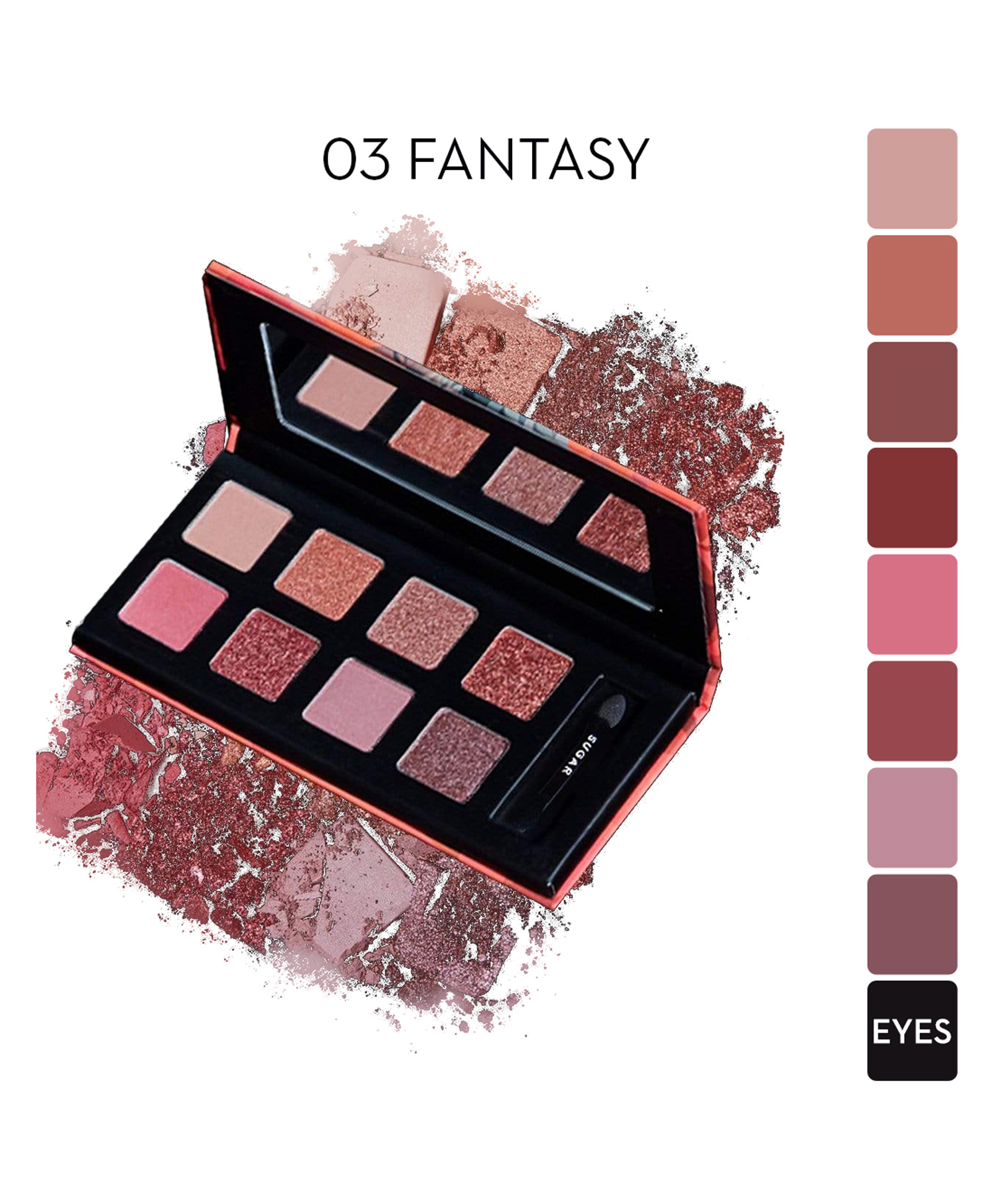 Cosmetics Blend The Rules Eyeshadow Palette - 03 Fantasy (Mauve) - 10.4gm