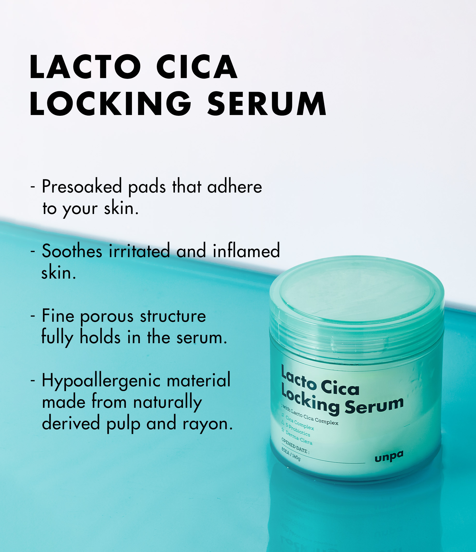 Unpa: Lacto Cica Locking Serum - 85 PADS