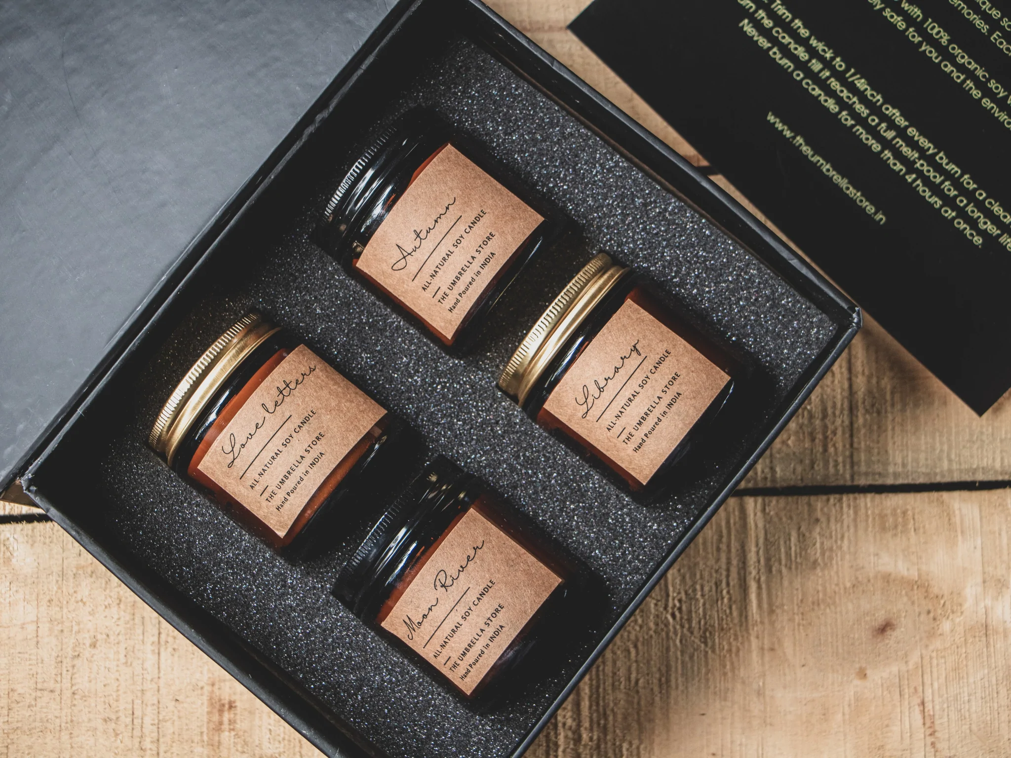 Luxe gift box- Set of 4 Scented Candles