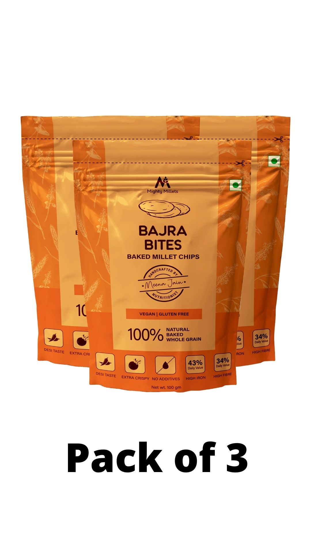 Bajra Bites - Pack of 3 (100gm Each)