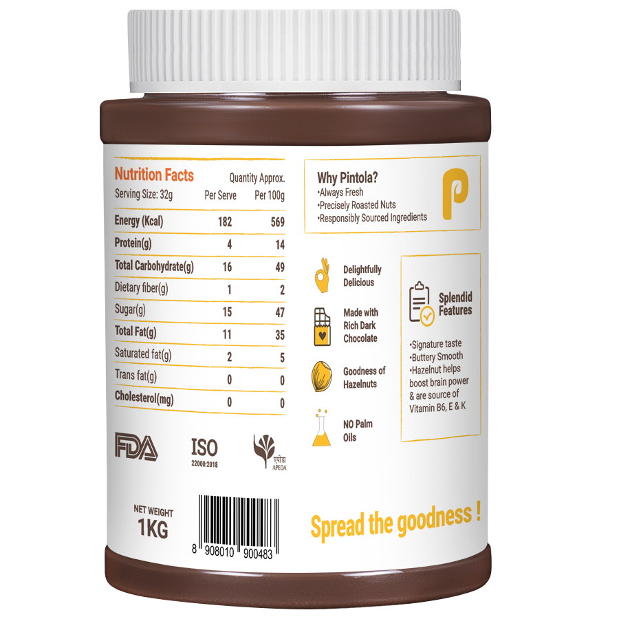 Pintola Hazelnut Cocoa Spread 1kg