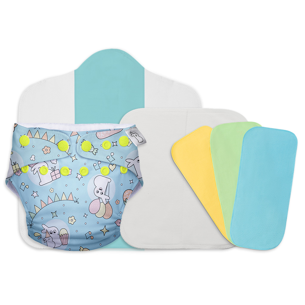 SuperBottoms Combo of Freesize UNO cloth diaper + 1 Organic Cotton