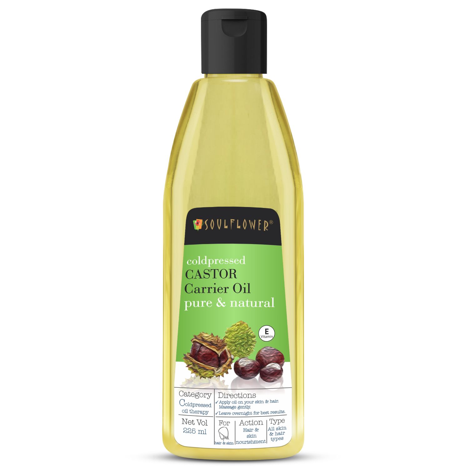 Coldpressed Castor Oil For Hair Skin - 225 ml
