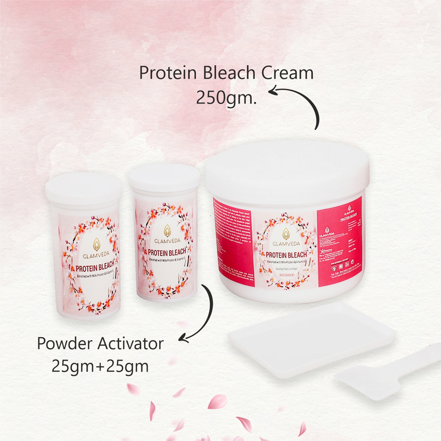 Glamveda Protein Face & Body Bleach 300g