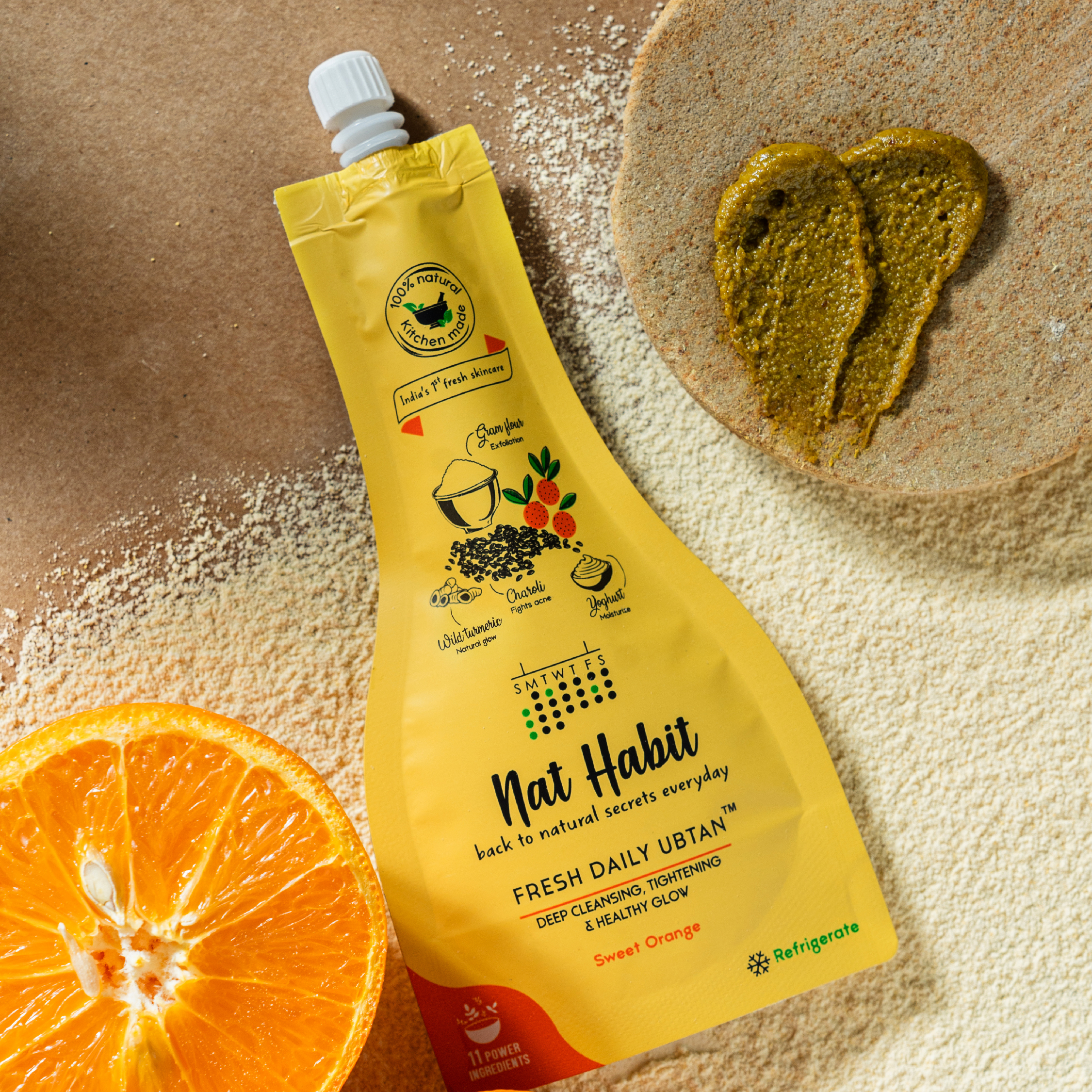 Fresh Sweet Orange Ubtan - Twin Pack