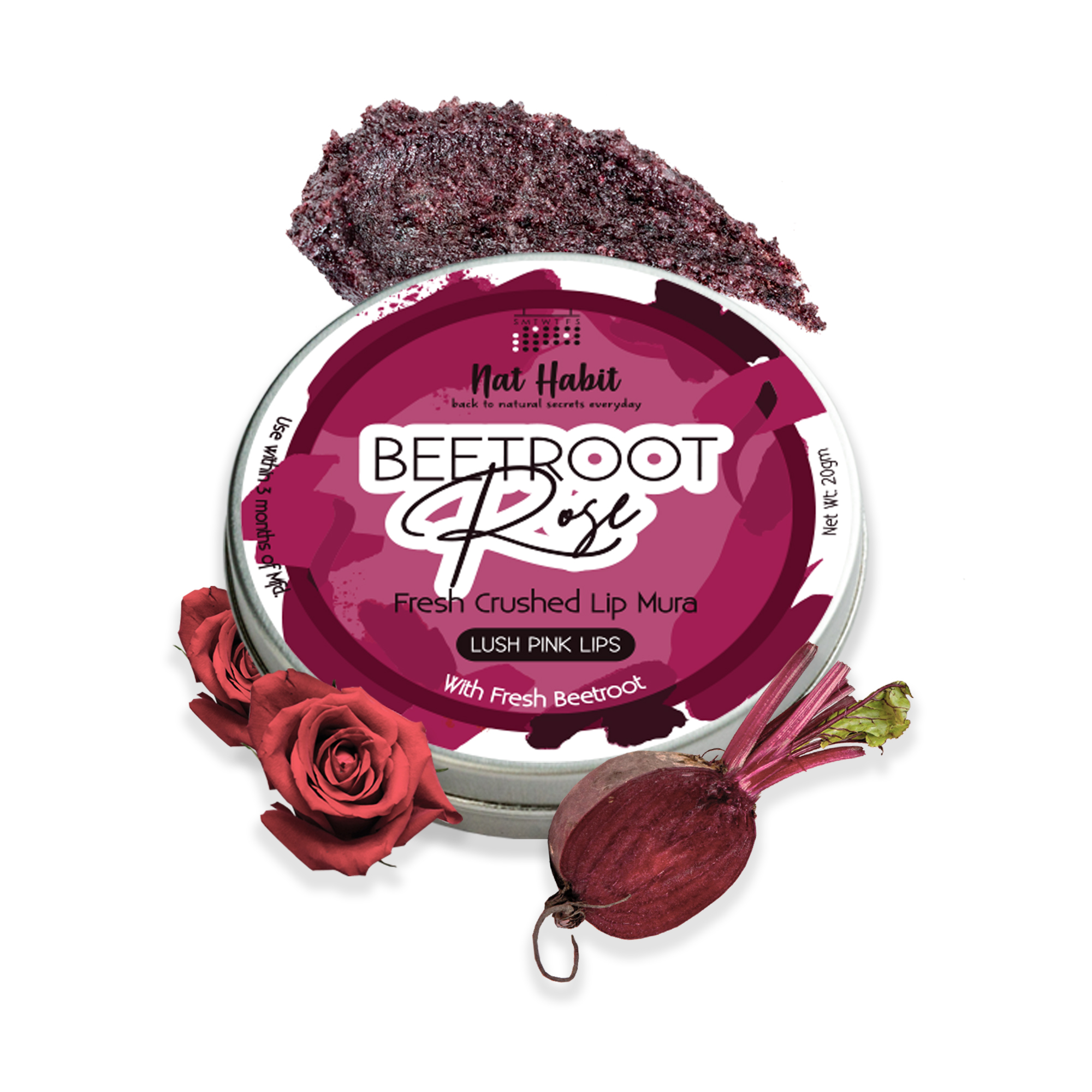 Beetroot Rose Lip Mura - 12gm