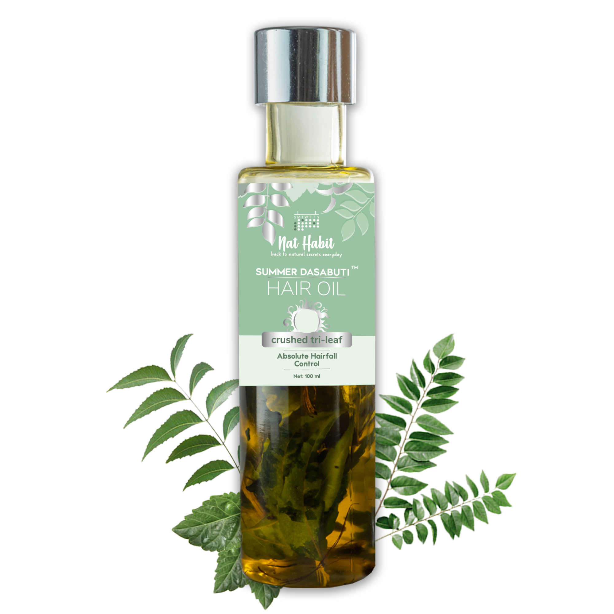 TriLeaf Hair Fall Control Summer Dasabuti Hair Oil - 100 ml
