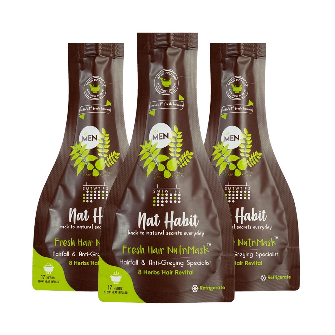 Men's Revital FRESH Hair Mask (NutriMask) - Pack of 3