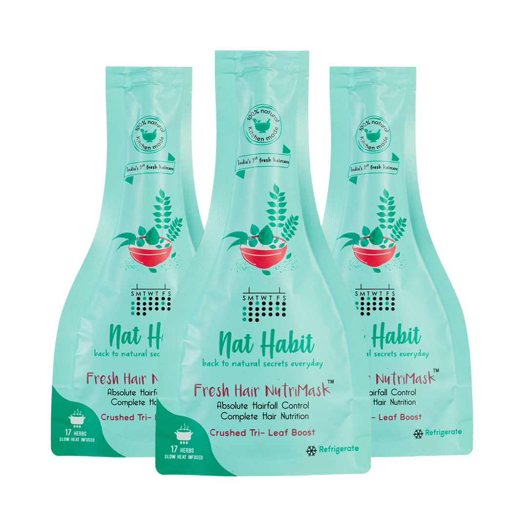 Tri-Leaf FRESH Hair Mask (NutriMask) - Pack of 3