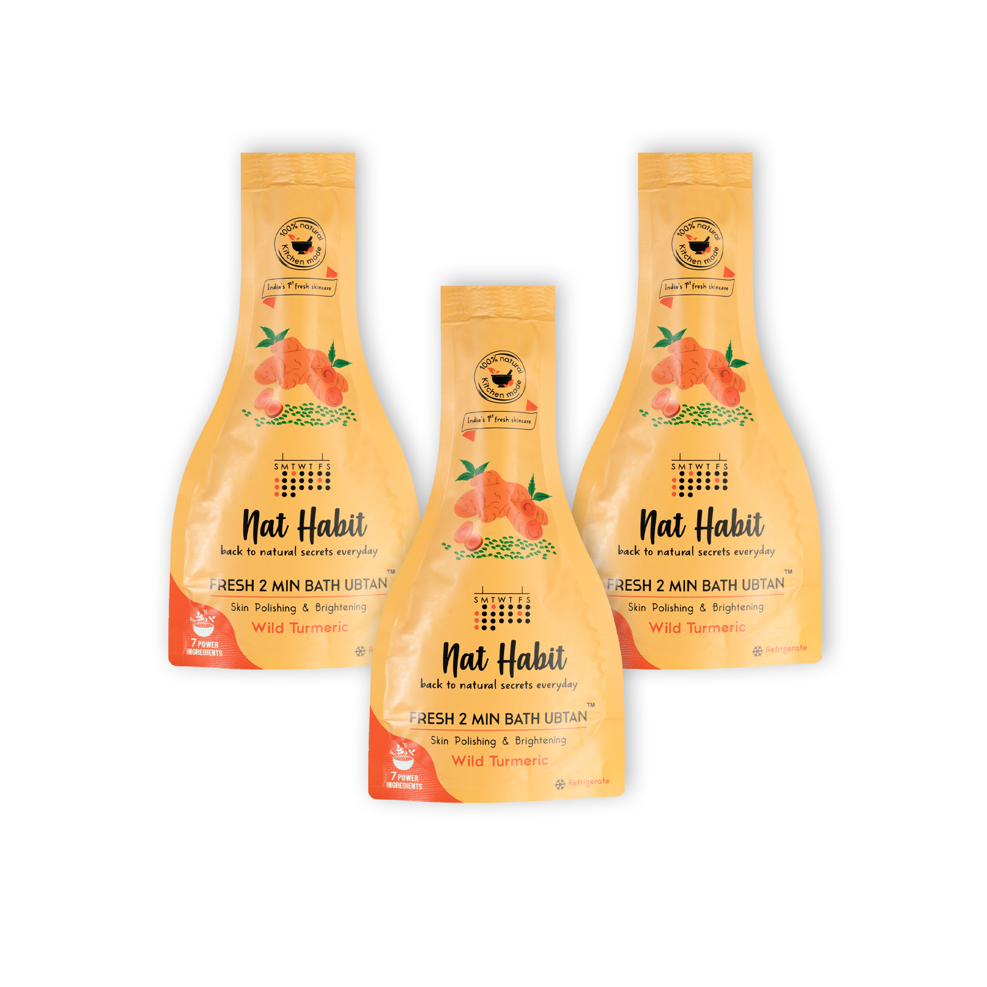 Fresh Wild Turmeric Body Ubtan (Pack of 3)