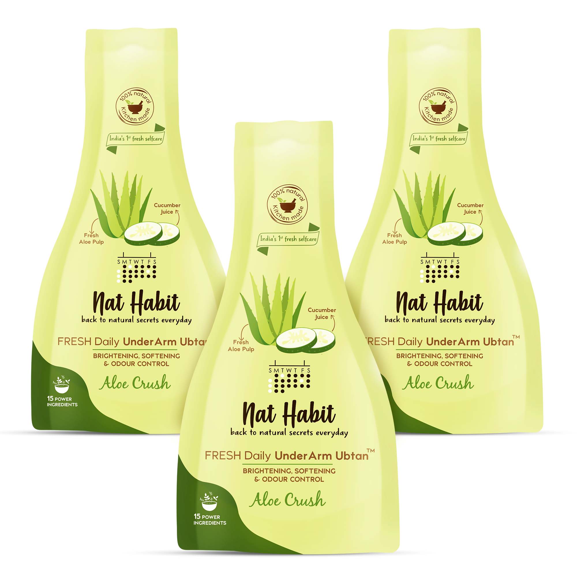 Aloe Crush UnderArm Ubtan - Pack of 3