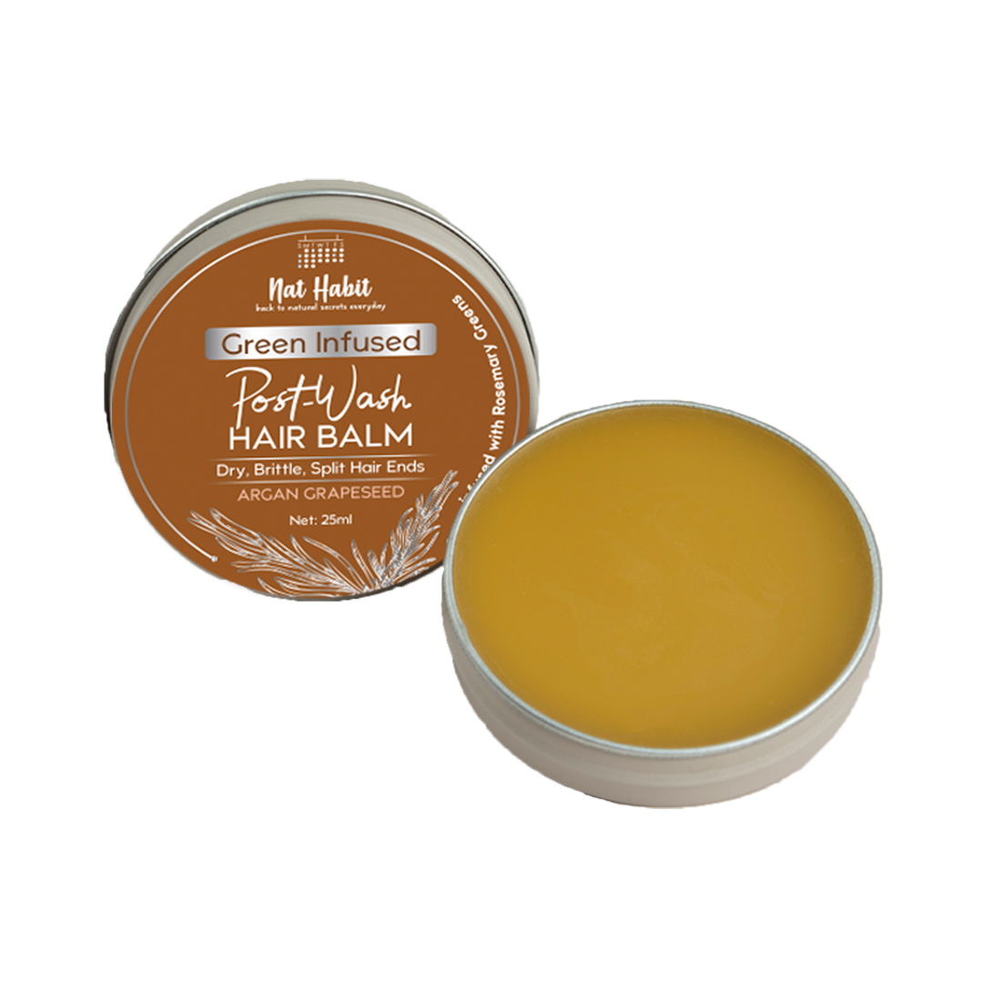 Argan Grapeseed Hair Balm For Men Women Infused With Rosemary Oils , 25ml