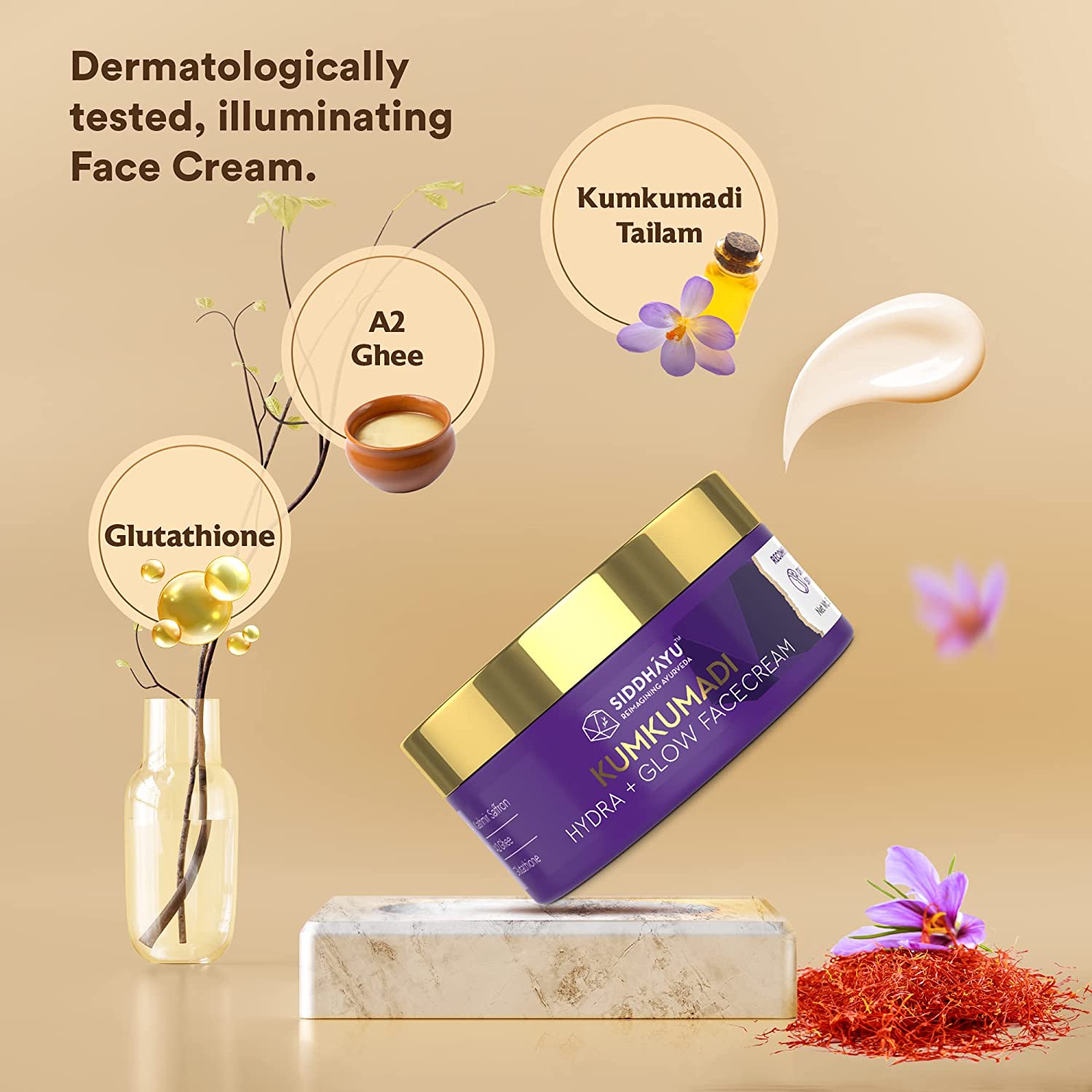 Siddhayu Kumkumadi Hydra Glow Face Cream 50gm