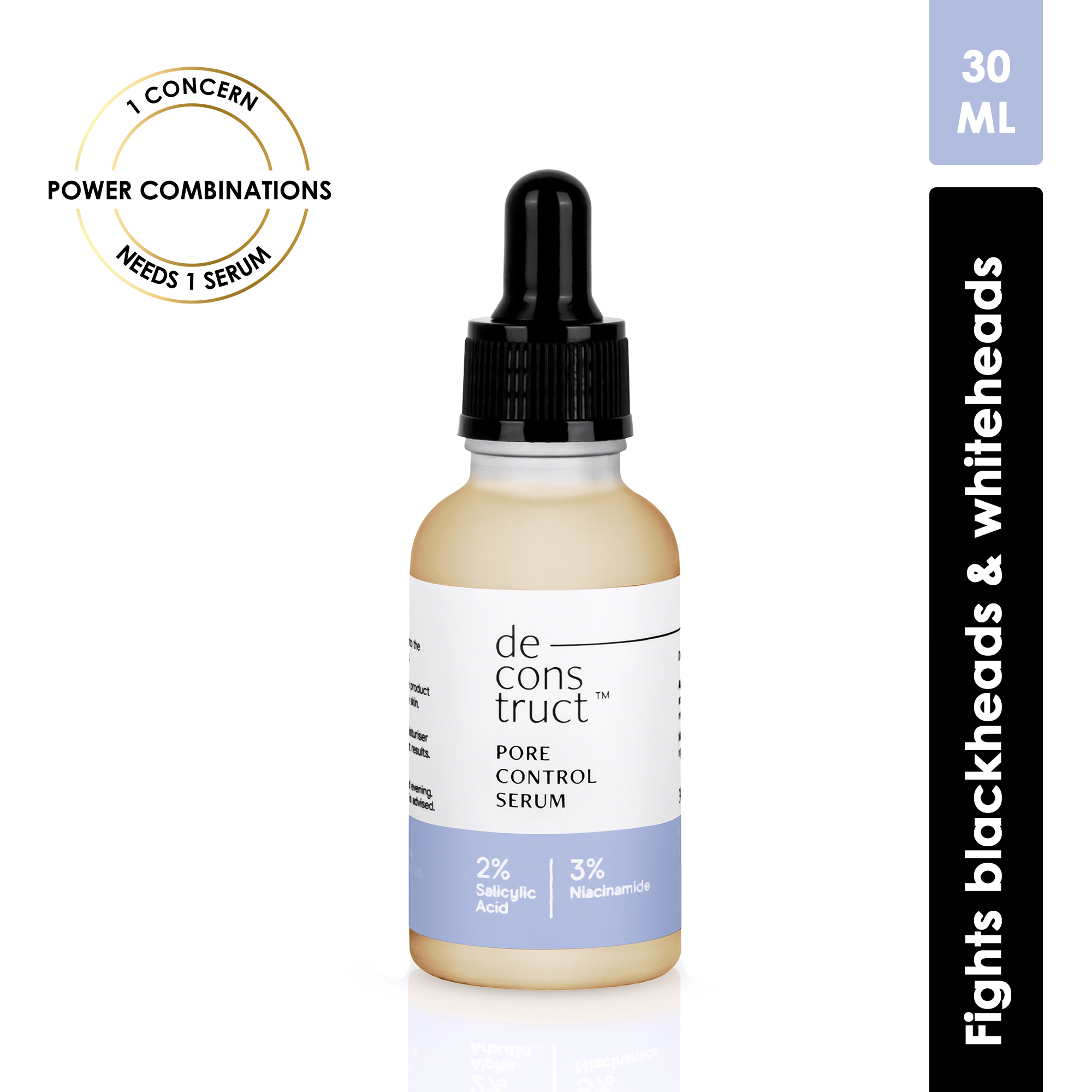 Pore Control Serum - 2% Salicylic Acid + 3% Niacinamide - 30ml