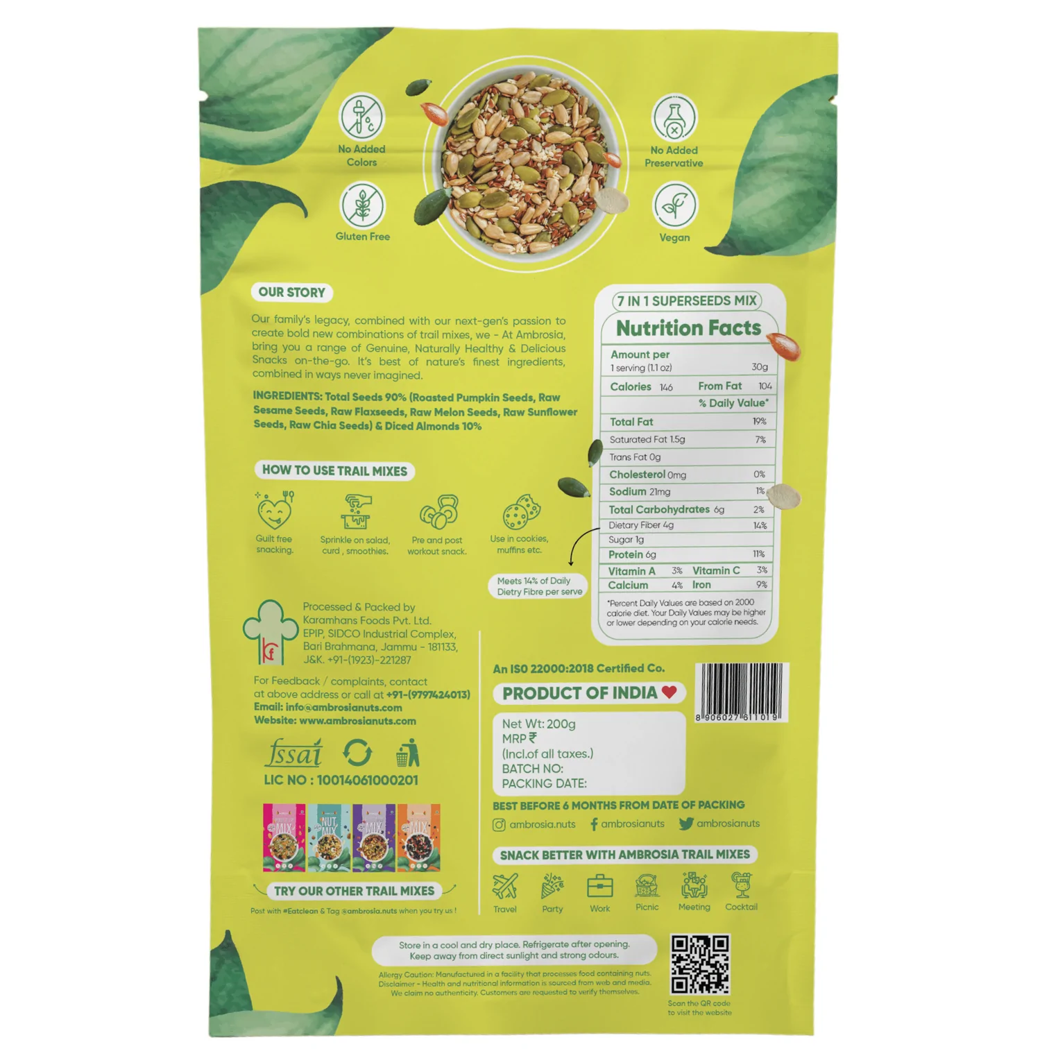 Nature's Spice Seven Super Seeds Mix, Packaging Type: Bottles, Packaging  Size: 250gms