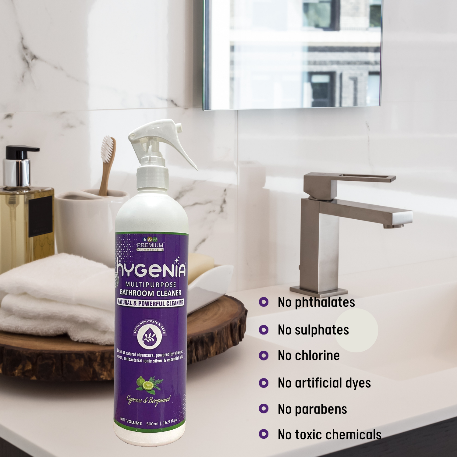 Premium Bionaturals Hygenia Multipurpose Bathroom Cleaner Cypress