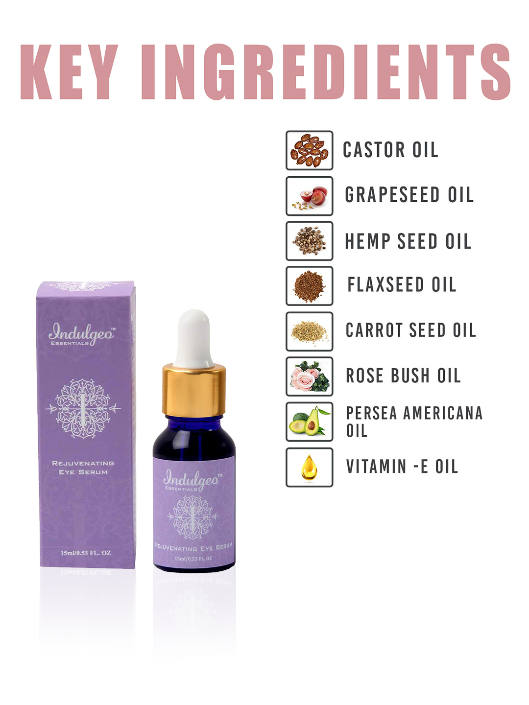 Indulgeo Essentials Rejuvenating Eye Serum 15ml