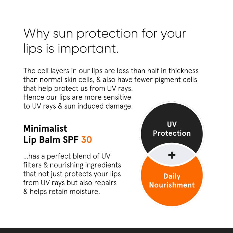 Minimalist SPF 30 Lip Balm with Ceramides & HA for lip protection