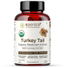 Rooted Active Naturals: USDA Organic Turkey Tail Mushroom Extract (90 Veg Caps, 500 mg), &gt; 35% Beta Glucans