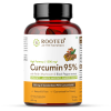 Rooted Active Naturals: Turmeric Curcumin (95%) with Reishi Mushroom extract (for better absorbtion)1300mg, for Immunity, Joints Cardio Health| 60 VEG Capsules, 650 Mg each