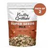 Nutty Gritties: Super Seeds Mix - Roasted - Flax, Chia, Sesame, Sunflower, Watermelon, Pumpkin Seeds -  400g (2 Pack of 200g each)