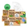 The Honest Home Company: Facial Tissue Papers Box | 100 Pulls (Pack of 5) (2PLY)