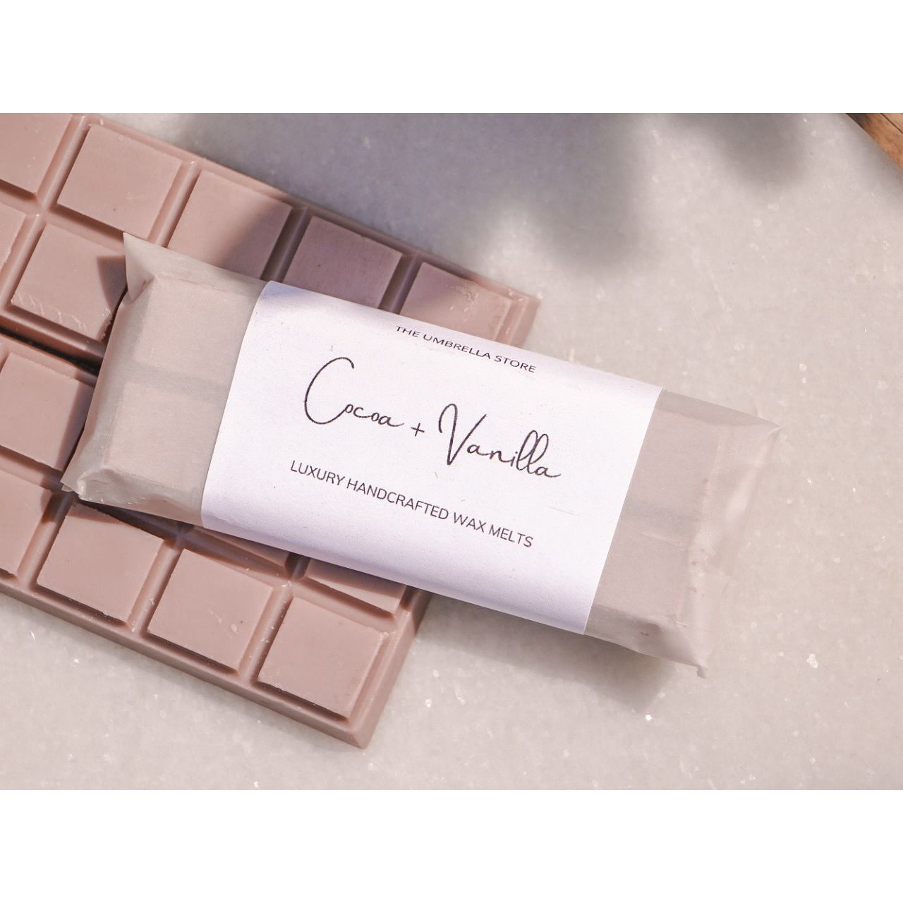 The Umbrella Store: Cocoa+ Vanilla Waxmelt bar - 50ml