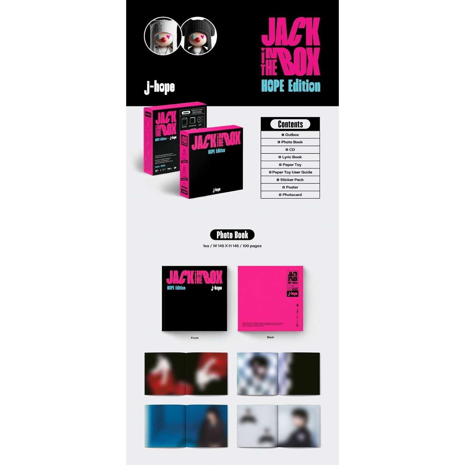 Buy Cokodive BTS J-Hope-Jack in the Box (1st Single Album) | Hope