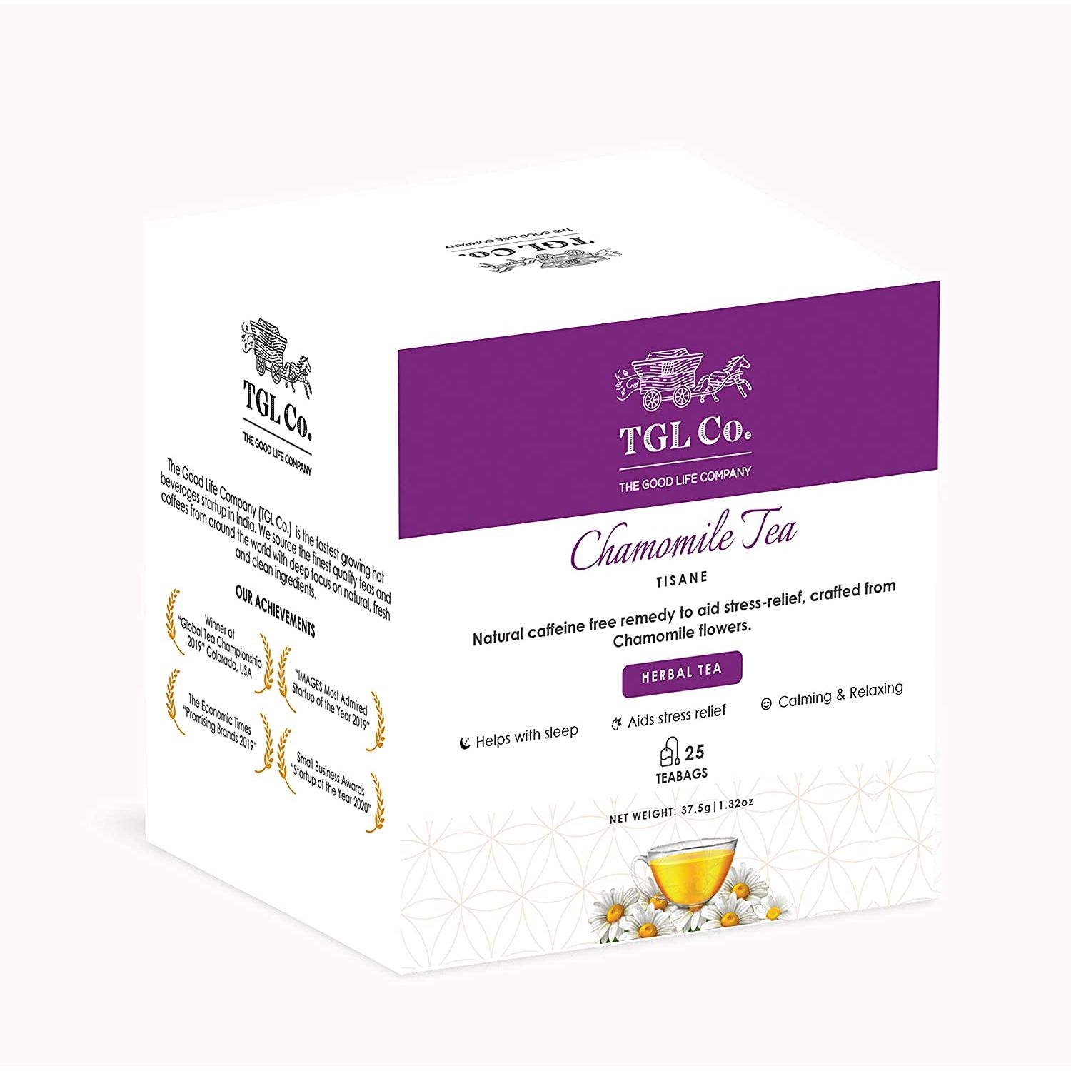 TGL Co. Chamomile Herbal Tea 25 Tea Bags