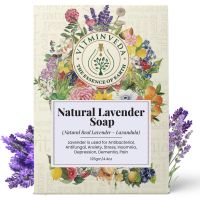 VITMINVEDA: Real Lavender Herbal Soap Bar - 125 gm