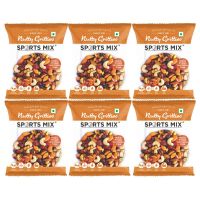 Nutty Gritties: Sports Mix, Roasted Almonds, Cashews, Pistachios, Dried Blueberries, Cranberries and Raisins - 180g (6 Pack of 30g each)