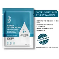 Bake Cosmetics: Retinol + Collagen Peptide Serum Sheet Mask for Skin Rejuvenation, Anti-Aging, Skin Tightening & Wrinkle Reduction 20ml