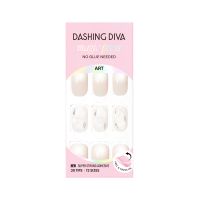 Dashing Diva: MAGICPRESS White Marble Regular Round