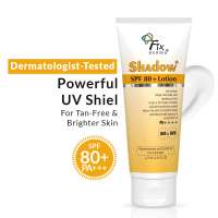 Fixderma: Shadow Sunscreen SPF 80+ PA++++ Lotion Oily Skin & Dry Skin - 75ml