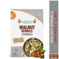 Ambrosia: Ambrosia Walnut Kernels Kashmiri Light Brown Halves 250g