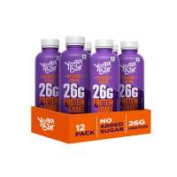 Yogabar: Double Chocolate Protein Milk Shake 26gm, 250ml Pack of 12