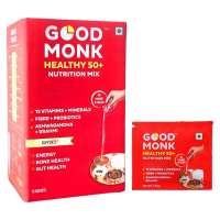 Good Monk: Healthy 50+ Nutrition Mix : Clinically Designed to Improve Energy, Bone & Gut Health | 15 Sachets