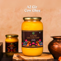 Jivika Pure: Vedic Hand Churned Bilona Gir Cow Ghee 1Ltr each Pack of 2