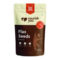 Nourish You: Organic Raw Flax Seeds- Gluten free & Protein rich , Healthy Snacks  500gm