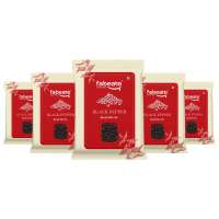 Fabeato: Fabeato Whole Black Pepper Kali Mirch 100 gram Pack of 5