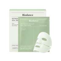 Biodance: Refreshing Sea Kelp Real Deep Mask | Intense Hydration | Glow Care | Skin Soothing | Texture Care | Pack of 4 | 34g each