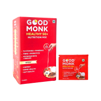 Good Monk: Healthy 50+ Nutrition Mix : Clinically Designed to Improve Energy, Bone & Gut Health | 15 Sachets