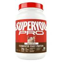 SuperYou: Pro Fermented Yeast Protein | 24g Protein| Coffee | Peak Absorption | Superior Muscle Recovery | Gut Friendly + 1Bn CFU Probiotics | PDCAAS of 1 - 1kg