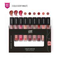 Love Earth: Liquid Mousse Miniature Liquid Matte Lipstick - Pack of 9 - 2ml each