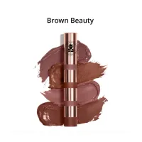 BOBI: Brown Beauty 4-in-1 Lip Kiss Stacker - Long-Lasting Velvet Matte Liquid Lipstick | 8 ml