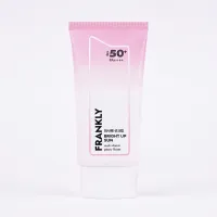 Frankly: Bright Up Sunscreen SPF 50+ PA++++ | Tone Up | Peony Flower | UV Protection | Daily Glow | Korean Skincare | 50ml