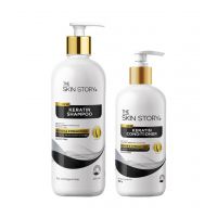 The Skin Story: Duo Value Pack (Sulfate Free Keratin Shampoo - 450ml + Keratin Conditioner - 250gm)