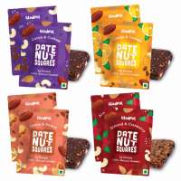 Gladful: Date Nut Squares - Assorted - Pack of 8 (20gm each)