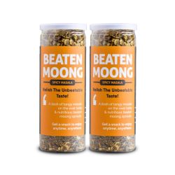 Omay Foods: Beaten Moong - Spicy Masala - Pack of 2 - 140gm Each