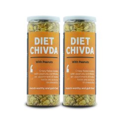 Omay Foods: Diet Chivda With Peanuts - Pack of 2 - 100gm Each